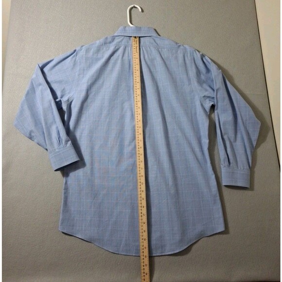 Brooks Brothers Regent Dress Shirt Mens 16 33 Blue Button Up Business Preppy - Picture 5 of 6